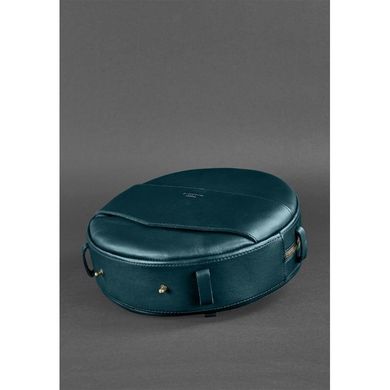Кругла сумка-рюкзак maxi Малахіт - зелена Blanknote BN-BAG-30-malachite