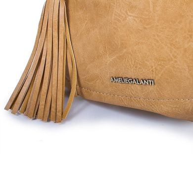 Женская сумка из качественного кожезаменителя AMELIE GALANTI (АМЕЛИ ГАЛАНТИ) A991323-beige Бежевый