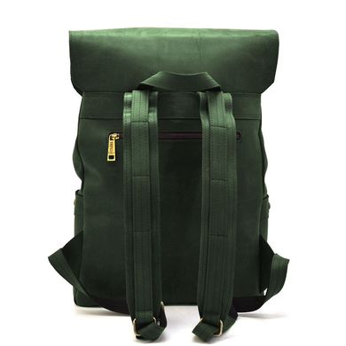 Рюкзак из натуральной кожи RE-9001-4lx TARWA крейзи Зеленый