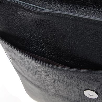 Мужской кожаный мессенджер Borsa Leather 1t9168-black