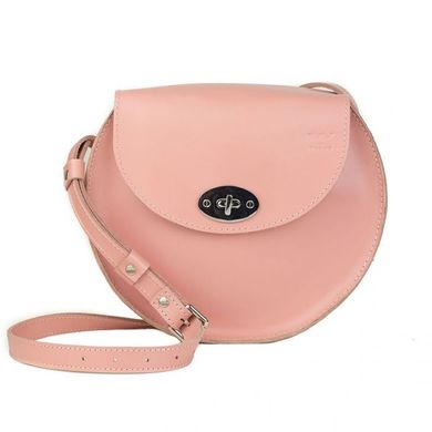 Жіноча шкіряна сумка Кругла рожева Blanknote TW-RoundBag-pink-ksr