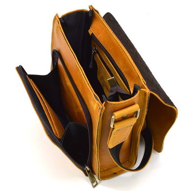 Кожаная сумка-планшет через плечо Rcam-3027-4lx бренда TARWA цвет Песочный