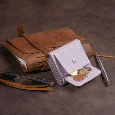 Маленькое портмоне из кожи женское ST Leather 19355 Лиловое