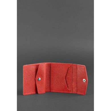 Шкіряний жіночий гаманець 2.1 червоний Saffiano Blanknote BN-W-2-1-bw-red
