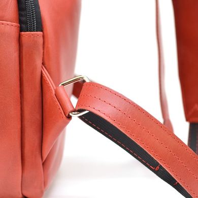 Жіночий шкіряний рюкзак міський RR-7280-3md TARWA Red - червоний