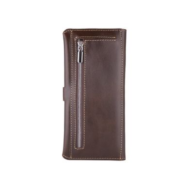 Оригінальний гаманець на кобурною гвинті, з натуральної шкіри оливкового кольору