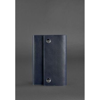 Натуральная кожаный блокнот (софт-бук) 5.0 темно-синий Blanknote BN-SB-5-navy-blue