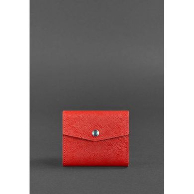 Женский кожаный кошелек 2.1 красный Saffiano Blanknote BN-W-2-1-bw-red