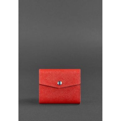 Шкіряний жіночий гаманець 2.1 червоний Saffiano Blanknote BN-W-2-1-bw-red