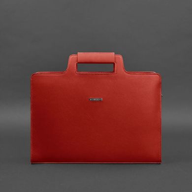Жіноча  шкіряна сумка для ноутбука і документів червона Blanknote BN-BAG-36-red