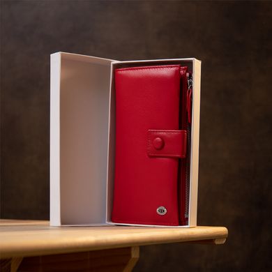 Яркий женский кошелек-клатч ST Leather 19374 Красный