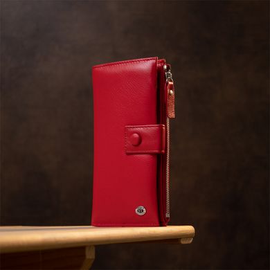 Яскравий жіночий гаманець-клатч ST Leather 19374 Червоний