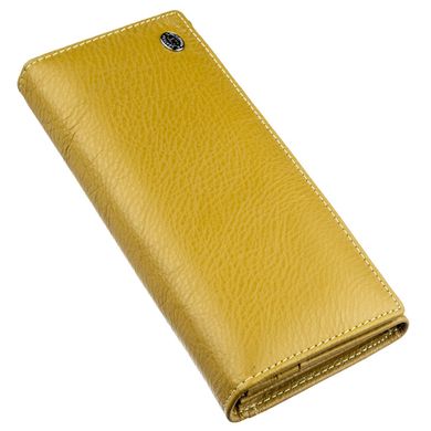 Класичний гаманець для жінок на магніті ST Leather 18871 Гірчичний