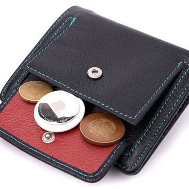 Кожаный стильный кошелек с монетницей снаружи для женщин ST Leather 19454 Черный