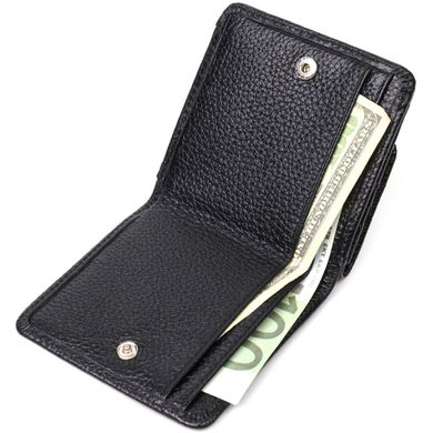 Чоловічий компактний гаманець з натуральної шкіри Tony Bellucci 22040 Чорний