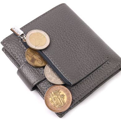 Відмінний жіночий гаманець із натуральної шкіри KARYA 20946 Сірий