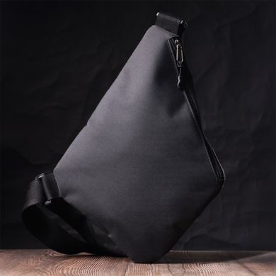 Стильна повсякденна слінг-сумка з якісного поліестеру FABRA 22586 Чорний