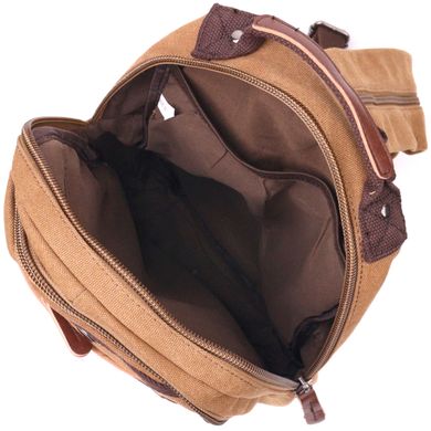 Удобный рюкзак из текстиля 21257 Vintage Коричневый