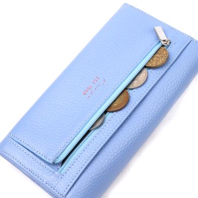 Вместительный женский кошелек с натуральной кожи KARYA 21146 Фиолетовый