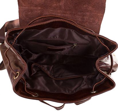 Элитный женский рюкзак из натуральной кожи ETERNO ET6072, Коричневый