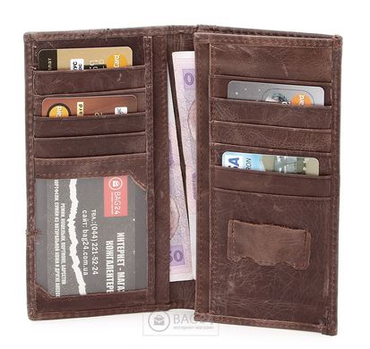 Сучасний шкіряний гаманець Levi Strauss 13710, Коричневий