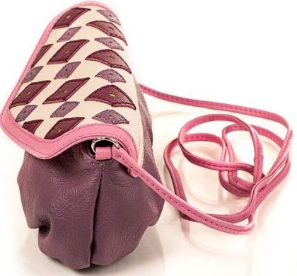 Компактная кожаная сумка для женщин UNIQUE U U41152120, Розовый