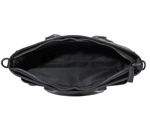 Класична чоловіча шкіряна сумка Tiding Bag SM8-8990-1A Чорний