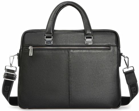 Деловая мужская кожаная сумка Royal Bag RB-021A Черный