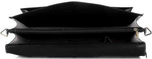 Презентабельный мужской портфель из кожи высокого качества 10106, Черный