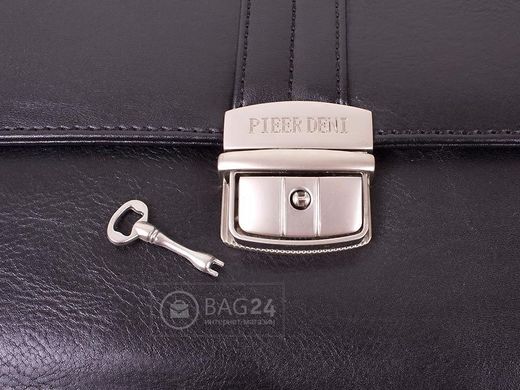 Добротный мужской портфель PIEER DENI DS618-133, Черный
