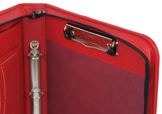 Женская большая папка-портфель из эко кожи Portfolio Port1010 красная