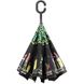 Зонт-трость обратного сложения механический женский ART RAIN (АРТ РЕЙН) ZAR11989-8 Черный