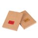 Эргономический красный бумажник на 14 карт с натуральной глянцевой кожи, коллекция "Mehendi Art"