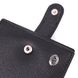 Мужской горизонтальный бумажник среднего размера из натуральной кожи ST Leather 22484 Черный