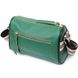 Женская сумка с оригинальным украшением из натуральной кожи Vintage 22261 Зеленая
