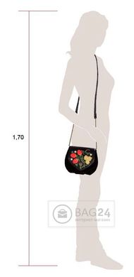 Дизайнерская женская сумка из натуральной кожи UNIQUE U U40470010, Черный