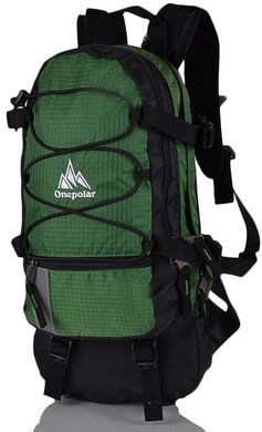 Недорогой молодежный рюкзак ONEPOLAR W910-green, Зеленый