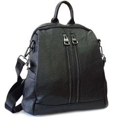 Женский черный кожаный рюкзак Olivia Leather F-FL-NWBP27-011A Черный