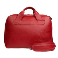 Натуральная кожаная деловая сумка Attache Briefcase красный флотар Blanknote TW-Attache-Bri-red-flo