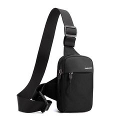 Текстильная мужская сумка через плечо Confident ATN02-2042A Черный