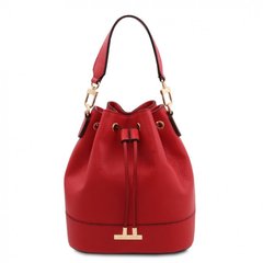 TL142083 TL Bag - женская сумка-мешок из натуральной кожи, цвет: Lipstick Red