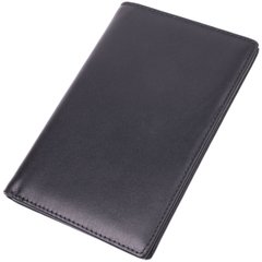 Чоловічий портмоне без застібки з натуральної шкіри Vintage sale_15036 Чорний