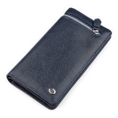 Чоловічий гаманець ST Leather 18443 (ST291) багатофункціональний Синій