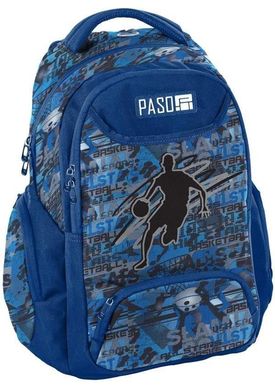 Молодежный рюкзак PASO 19L, 18-2908BB16 синий