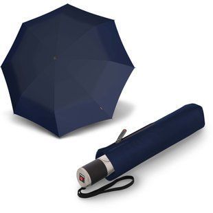 Складной автоматический зонт Knirps C.241 Chrome Matt Duomatic Navy Синий Kn95-8241-1201