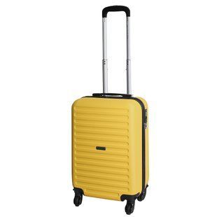 Дорожный чемодан маленький Vip Collection Ateny желтый 40л ABS пластик (Ateny 20 Yellow) vcAteny.20.Yellow