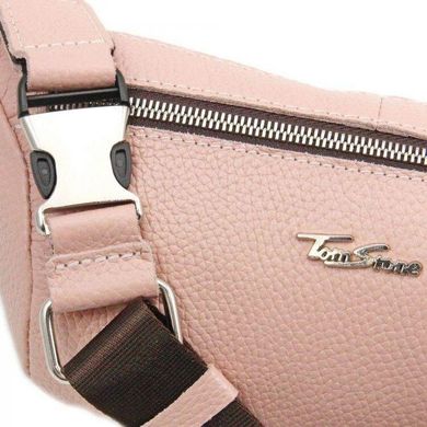 Кожаная женская сумка на пояс Tom Stone Розовый 123P