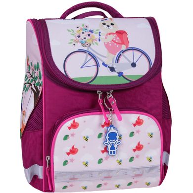 Рюкзак школьный каркасный с фонариками Bagland Успех 12 л. малиновый 430 (00551703) 80213723