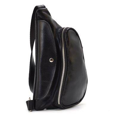 Рюкзак на одне плече із кінської шкіри GA-3025-3md бренд TARWA Чорний