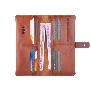 Оригінальний гаманець на кобурною гвинті, з натуральної шкіри бурштинового кольору